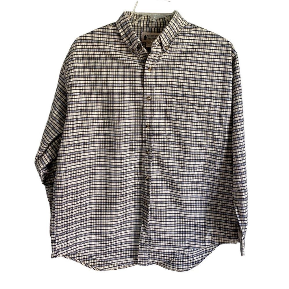 Northwest Territory Long Sleeve Cotton Button Down Shirt Large